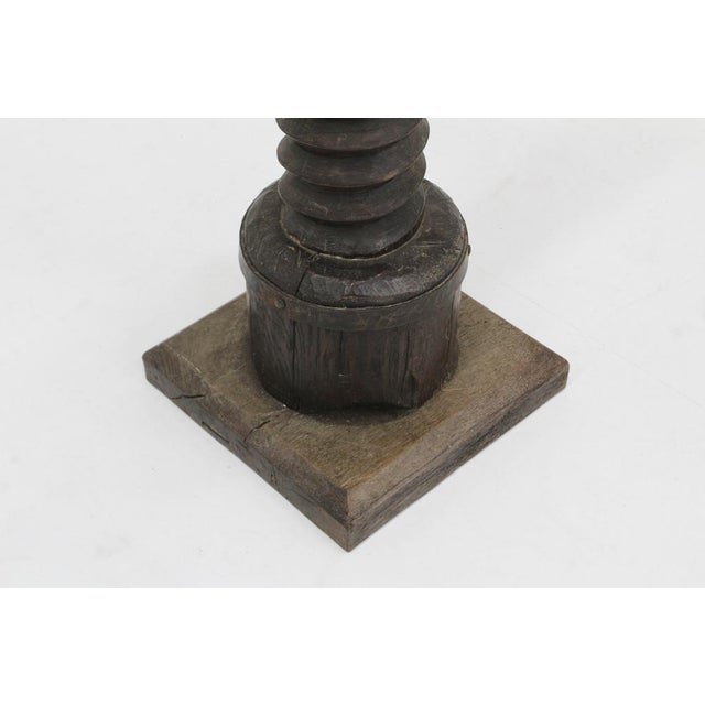 Wood French Screw Pedestal, 19th Century For Sale - Image 7 of 9