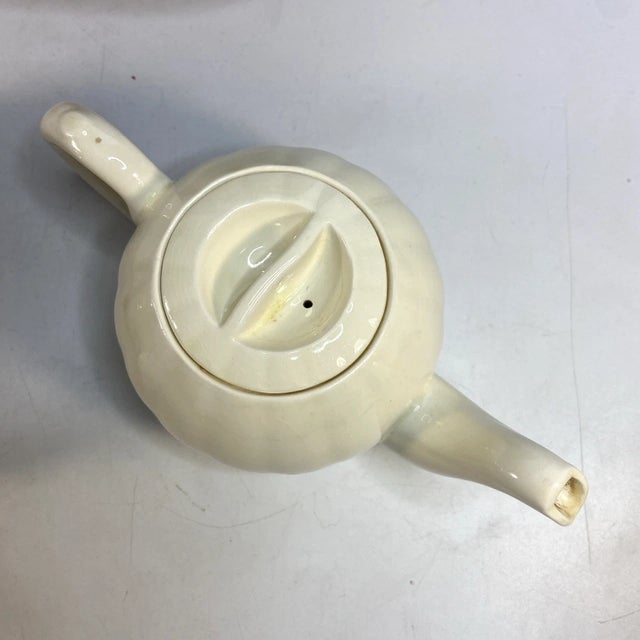 RARE Vtg 3 pc SET Dutch Tea Brocade Carriage Caddy a Teapot & Metal Footed Cozy Very, very good condition. Fabric in great...