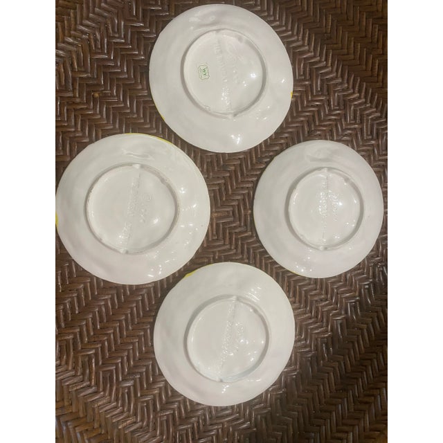 Hollywood Regency Vintage Bombay Co. Bee Ives Decorative Plates Circa 1994- Set of 4 For Sale - Image 4 of 12