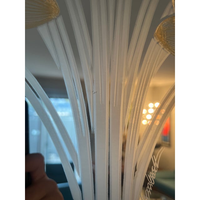 Silver Vintage Octagon Wall Mirror: 1980s Windsor Postmodern Floral Design, Robert Slimbach For Sale - Image 8 of 9