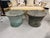 A great matched pair of Southeast Asian Bronze Rain Drums with great detail and Patina. They are not identical but they...