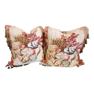 Pair of Amazing European Sized Custom Pillows. For Sale