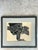 Mid-Century Modern Vintage Framed Hawk Woodcut Art For Sale - Image 3 of 12
