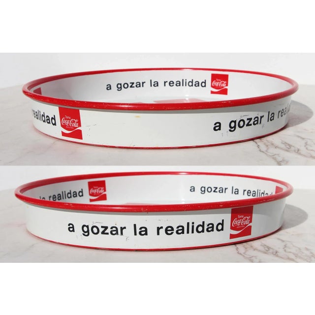 1970s Rare Coca-Cola Advertising Serving Tray, Venezuela For Sale - Image 9 of 13