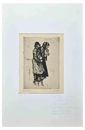 Pierre Georges Jeanniot, The Promenade, Etching, 1895