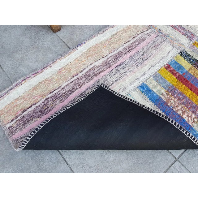 Mid 20th Century Oushak Handknotted Anatolian Runner For Sale - Image 4 of 10