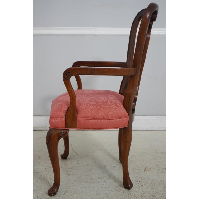Traditional Set of 6 John Widdicomb Walnut Dining Room Chairs For Sale - Image 3 of 18
