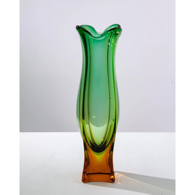 Mid-Century Modern 1960s Italian Murano Glass Vase For Sale - Image 3 of 10