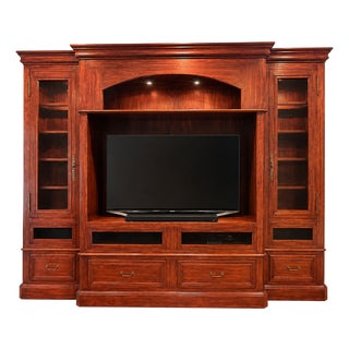 Custom Bausman Furniture Co. Grand Entertainment Center / Media Cabinet For Sale