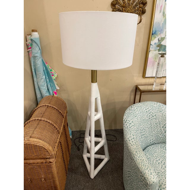 Regina Andrews Tanner Steel Floor Lamp For Sale - Image 4 of 6