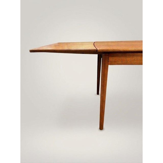 Mid-Century Danish Teak Dining Table (1960s) For Sale - Image 4 of 7