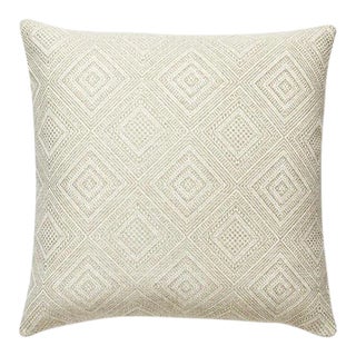 The House of Scalamandré Antigua Weave Outdoor Pillow, Linen For Sale