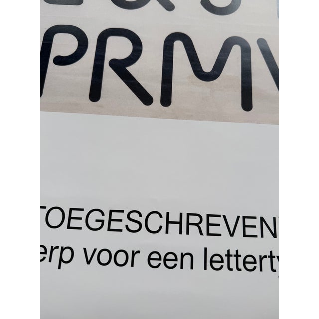 Kho Liang Ie, Affiche Met Ontwerp Voor Een Lettertype, Begin Jaren 1970, Exhibition Poster, Printed in Netherlands For Sale - Image 11 of 13