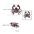 6.4 Carat Ruby and Diamond Crab Brooch Pendant in Sterling Silver For Sale - Image 12 of 14