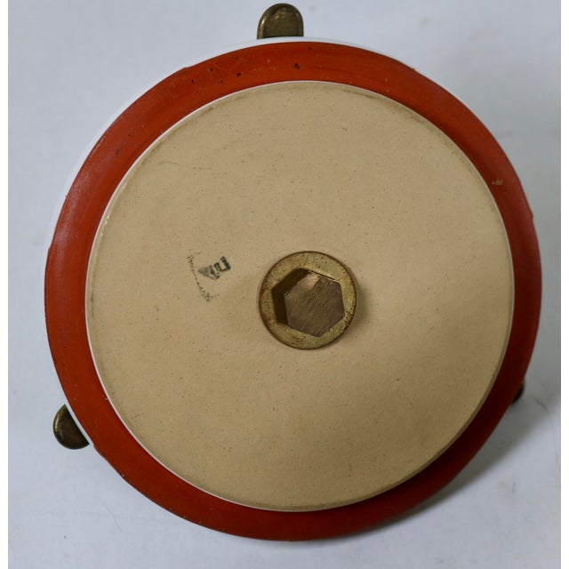 Vintage Mid-Century English Denby Cross Keys Sporting Dog Ceramic Tobacco Humidor Jar For Sale - Image 10 of 16