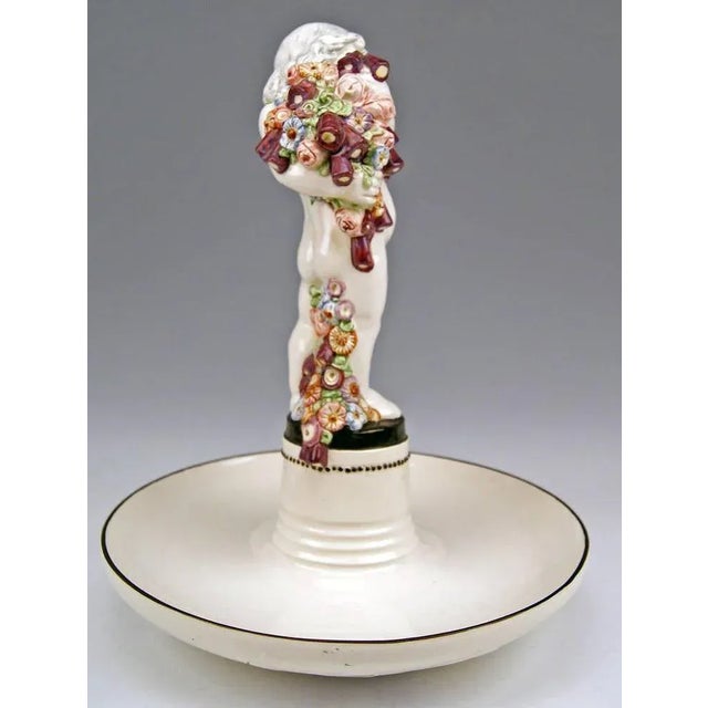 Large Art Nouveau Cherub Figurine by Carl Klimt, 1919 For Sale - Image 4 of 9