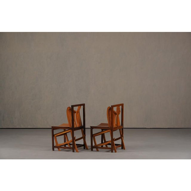 Vintage Sculptural Dining Chairs, France, 1960s, Set of 2 For Sale - Image 6 of 15