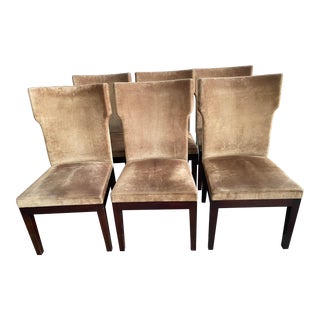 Suede Barbuda Christian Liaigre for Holly Hunt Chairs - Set of 10 For Sale