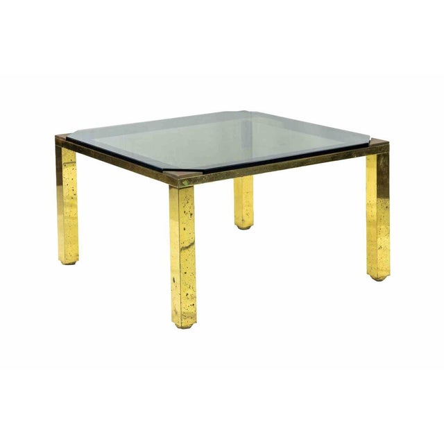 Brass Table Attributed to Leonardo Falaschini, Italy, 1970s For Sale - Image 4 of 5