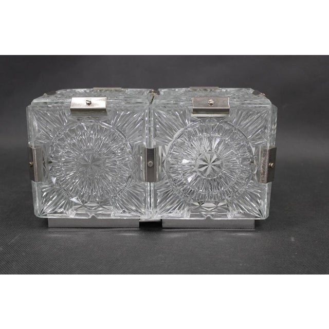 Mid-Century Czech Glass Wall Lights from Kamenický Šenov, 1970s, Set of 2 For Sale - Image 6 of 12