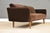 Mid-Century Modern 1950s Mid Century Modern 81.5” Brown Mohair Sofa For Sale - Image 3 of 10