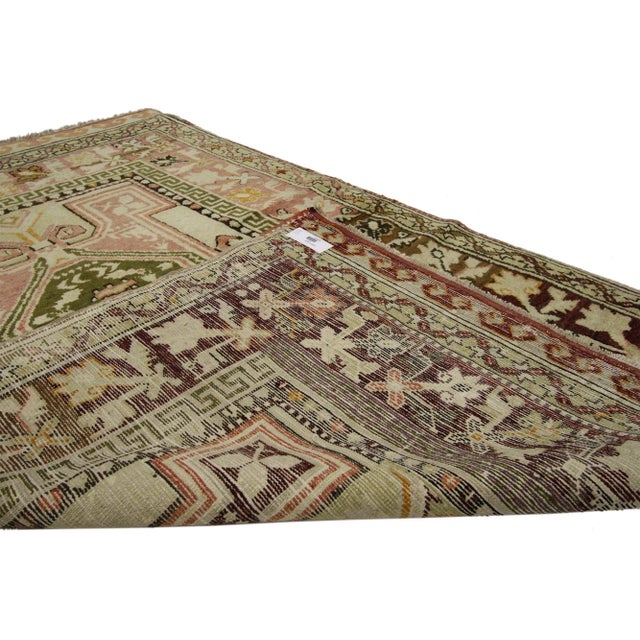 Vintage Turkish Oushak Rug with Modern Style - 03'06 x 05'02 For Sale - Image 4 of 9