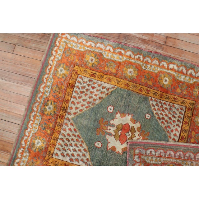 Early 20th Century Zabihi Collection Vivacious Angora Oushak Rug For Sale In New York - Image 6 of 8