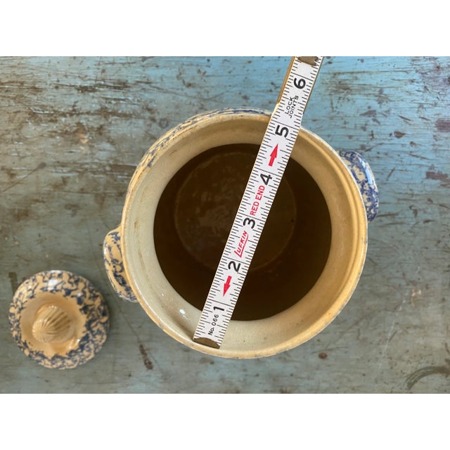 Vintage Ransbottom Stoneware Cookie Jar For Sale - Image 9 of 12