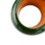 Wood Set of 8 Vintage Green & Orange Lacquer Napkin Rings, Gucci or Hermès Style For Sale - Image 7 of 8