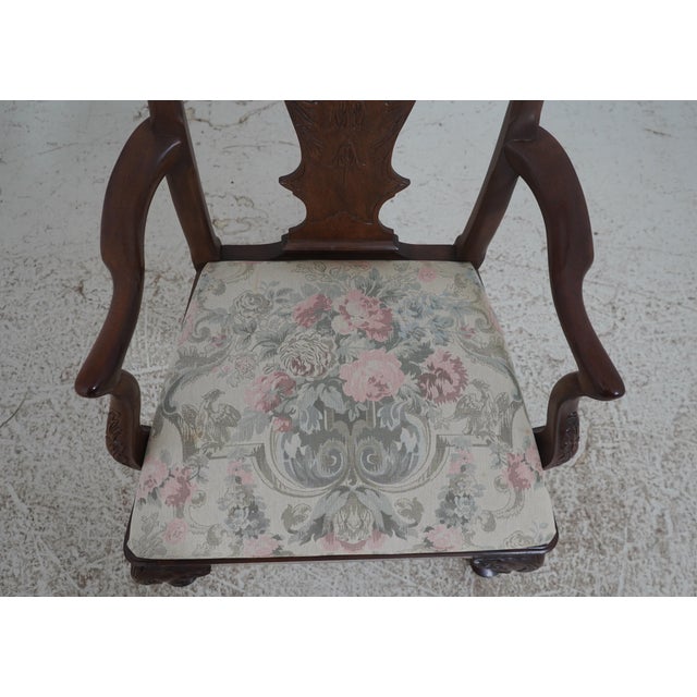Brown Set of 8 Henredon Mahogany Carved Dining Chairs For Sale - Image 8 of 18