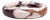 Breccia Marble White Brown Round Edged Catch-All Tray For Sale