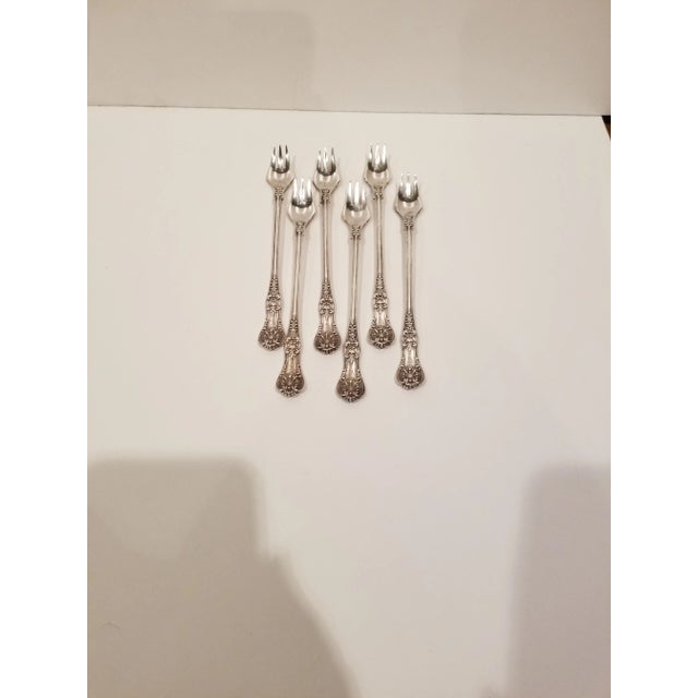 Late 19th Century Six Tiffany English King Seafood Forks For Sale In San Antonio - Image 6 of 7