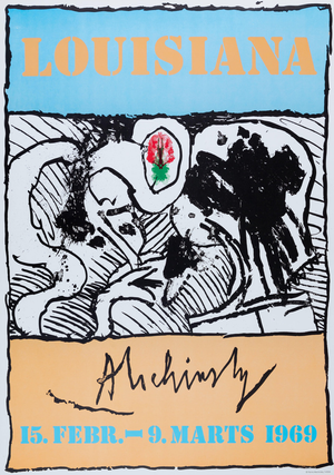 Formes et Fleur Poster after Pierre Alechinsky