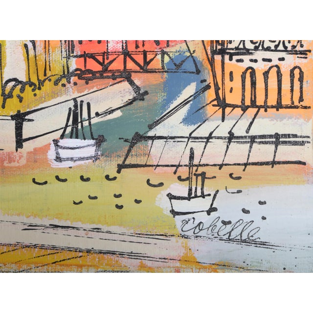 Artist: Charles Cobelle, French (1902 - 1994) Title: Notre Dame Across the Seine Year: Circa 1960 Medium: Acrylic on...