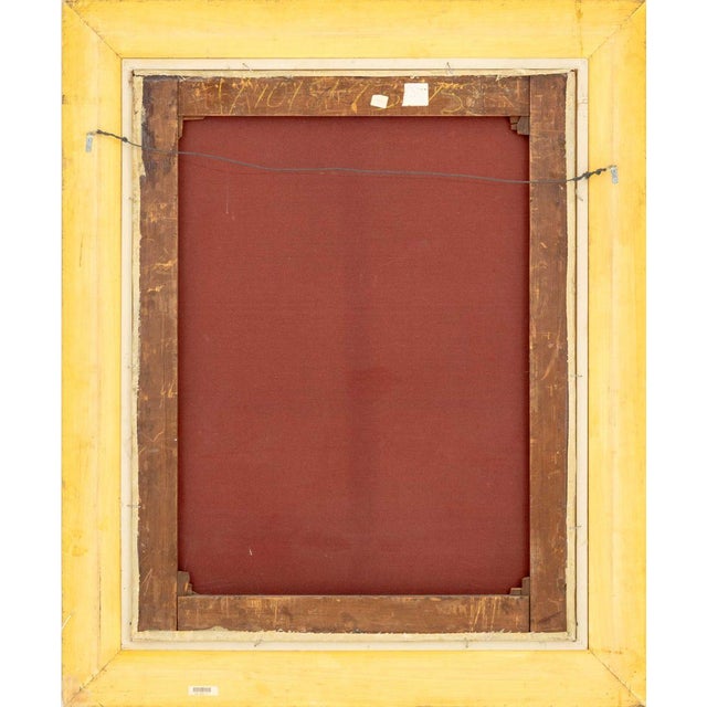 Illegibly Signed Portrait of a Man Oil on Canvas, 1844 For Sale - Image 9 of 10
