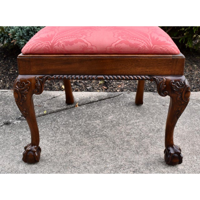 Henredon Chippendale Mahogany Dining Chairs Vintage Ball & Claw Set of 2 For Sale - Image 14 of 18