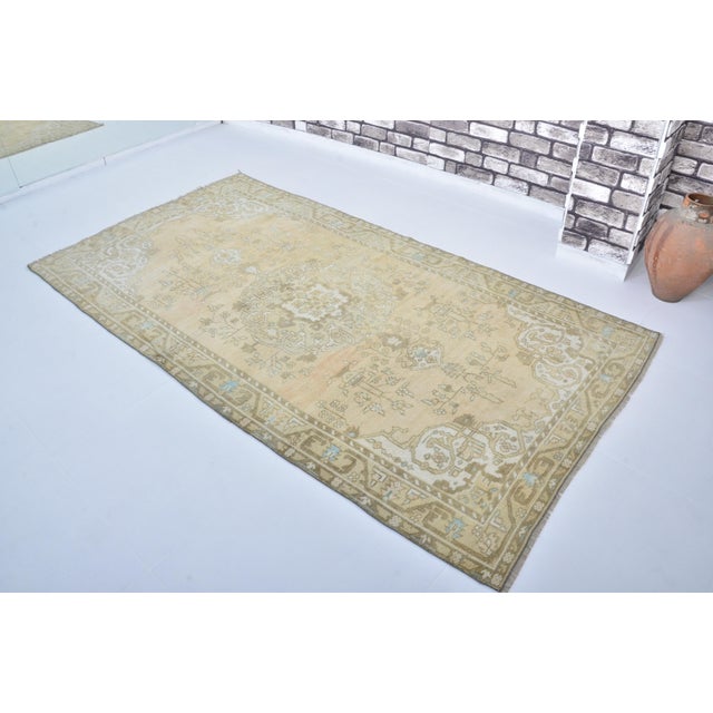 Turkish 1950s Bohemian Handknotted Area Carpet For Sale - Image 3 of 10