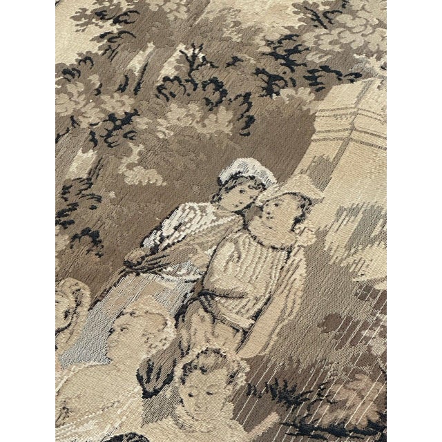 Antique French Aubusson Jacquard Tapestry Panel, 1920s For Sale - Image 9 of 18