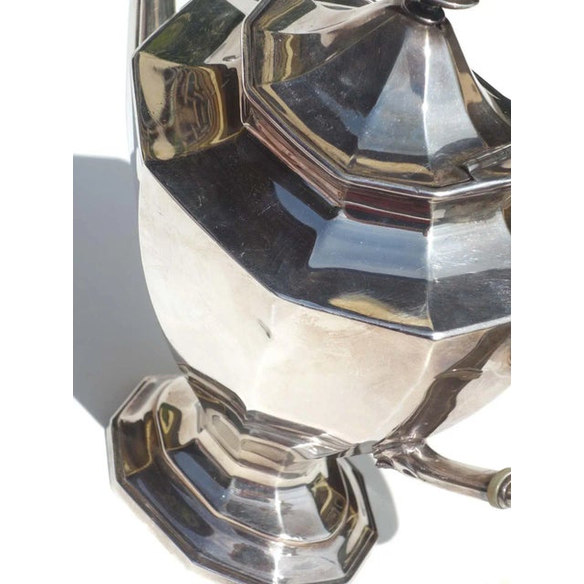 Antique Silver Plated Tea and Coffee Set from Reed & Barton, Set of 5 For Sale - Image 9 of 12