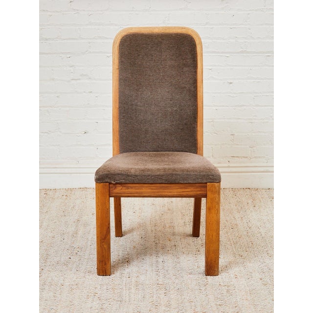 Wood Brown Oak 1970s Dining Chairs For Sale - Image 7 of 11