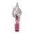 3.2Ct Pink Tourmaline Pendant With Earth Mined Diamond Accents: Solid 18k Gold For Sale
