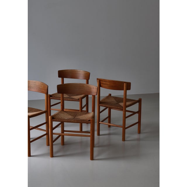 People's Chairs by Børge Mogensen, 1940s, Set of 4 For Sale - Image 6 of 18