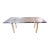 Tobia Scarpa for Gavina "Andre" Mid Century Glass and Chrome Dining Table For Sale