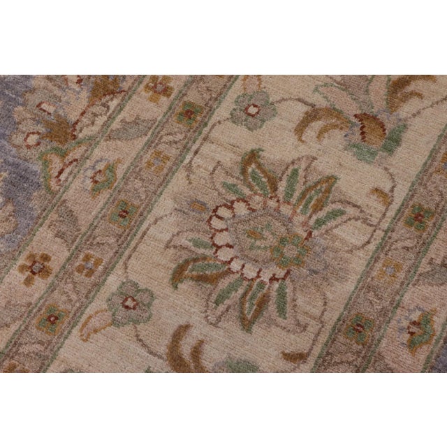 Textile Bohemien Ziegler Gray Beige Hand-Knotted Wool Rug - 9'9'' X 13'7'' For Sale - Image 7 of 8