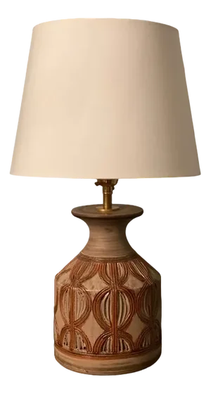 Italian Brown Ceramic Table Lamp, 1960s