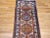 Textile Antique Persian Serab Runner, Handwoven Wool, Geometric Pattern, Ivory & Blue, 3’ X 11’ For Sale - Image 7 of 12