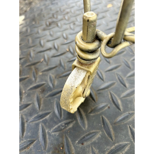 Vintage Folding Wire Laundry Hamper For Sale In Milwaukee - Image 6 of 10