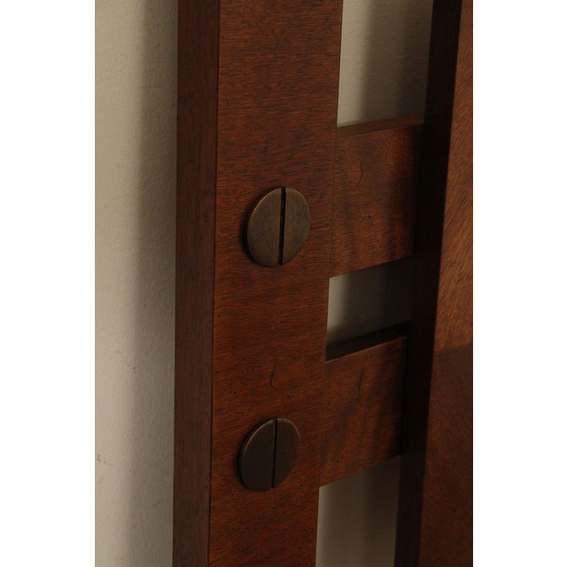 Mid 20th Century Lane Mid Century Modern Queen Size Walnut Headboard For Sale - Image 5 of 12