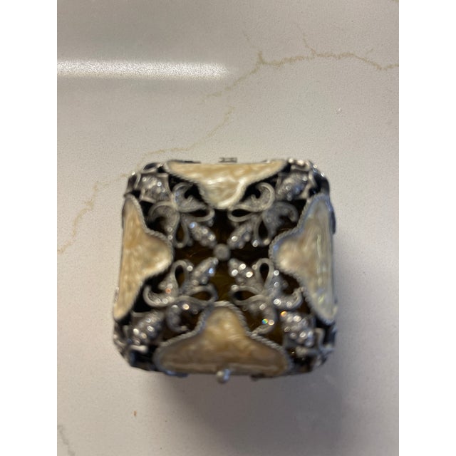 1950s 1950s Jeweled Trinket Box For Sale - Image 5 of 6