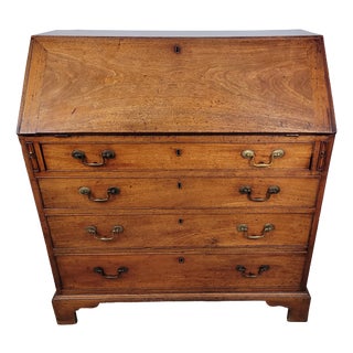 Georgian Secretaire in Oak, 1800 For Sale